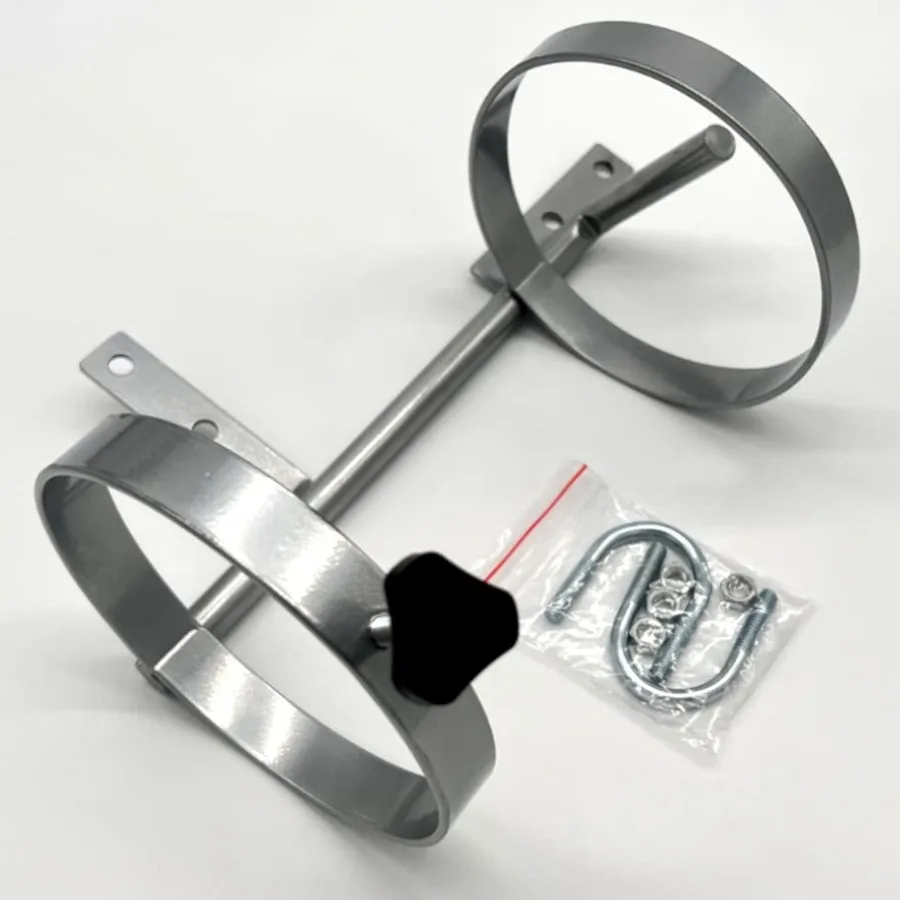 

Wheelchair Oxygen Tank Holder ‑Pack Case Universal Fit Bracket for D or E Cylinder Lightweight Powder‑Coated Steel Oxygen Tank