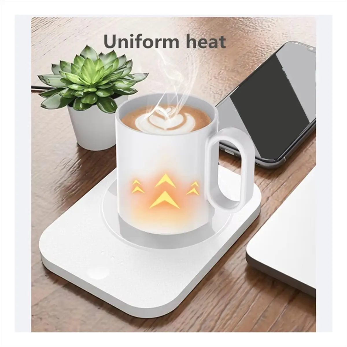 【~ New A88T】Coffee Cup Heater Mug Constant Temperature USB Heating Home Milk Tea Water Thermostatic Adjustable Coasters Cup