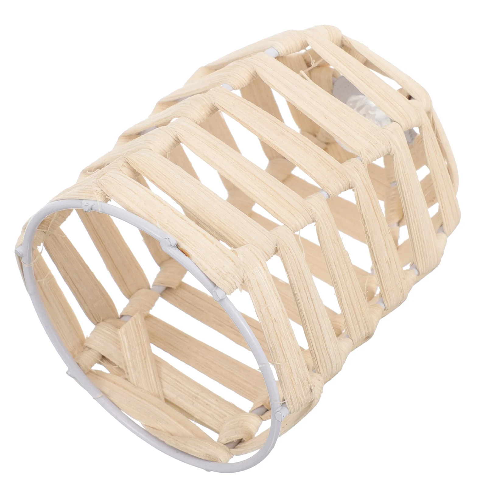 

Woven Bamboo Lampshade Mini Lamp Cover Rustic Small Lamp Shade Decorative Lampshades for Home Hotel Restaurant Crafting Decor