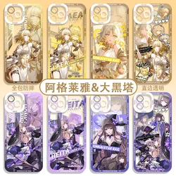 Aglaea The Herta for Phone Case Anime Honkai Star Rail for IPhone 12 13 14 15 16 Pro Max Full Lens Protection Cover Accessories