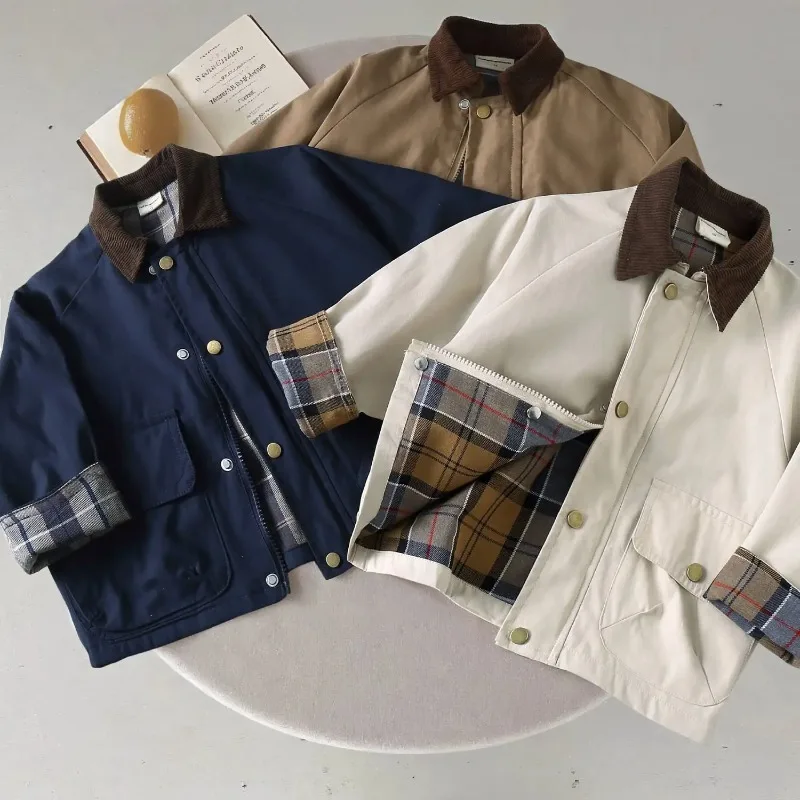 قمصان أطفال ملونة، سترات ملابس عمل لطيفة للأطفال، سترات عصرية للربيع والخريف للرجال والنساء #6