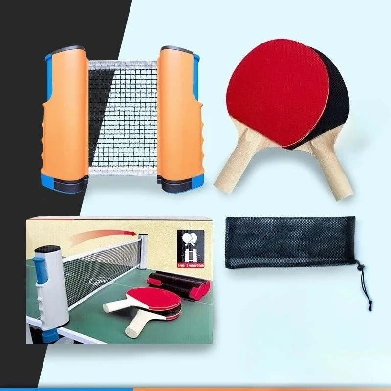 

Folding table tennis net frame racket and frame combination set stretchable net post easy to carry outdoors sports exercise hot