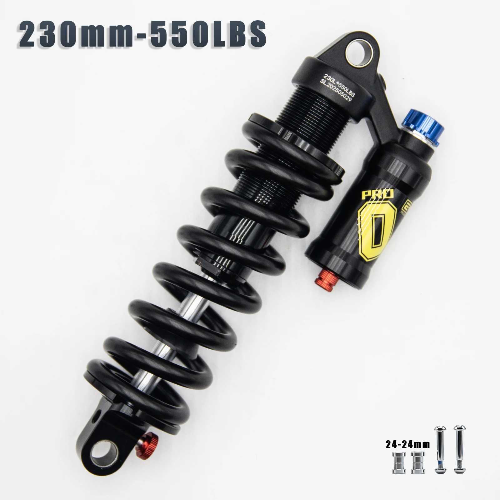 EVOSID Demping Mtb Fiets Lucht Schokdemper 165mm 190mm 210mm Luchtdruk Aanpassing Aluminium Mtb lucht Schokdemper