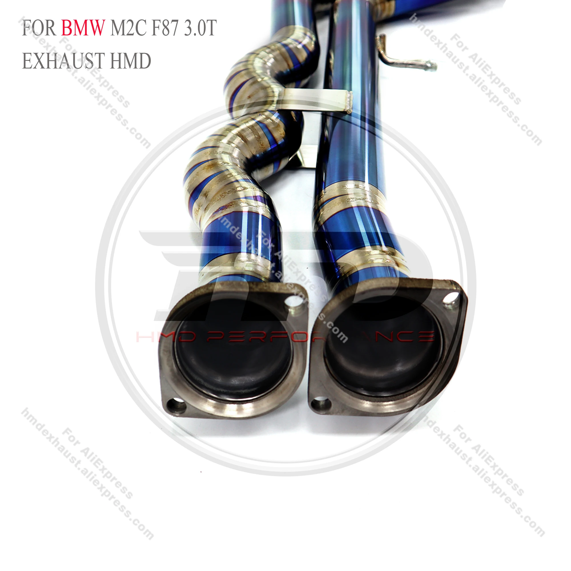 

High Quality Customizable Middle Pipe For BMW M2C F87 3.0T Titanium Alloy Exhaust System Non-destructive Installation HMD