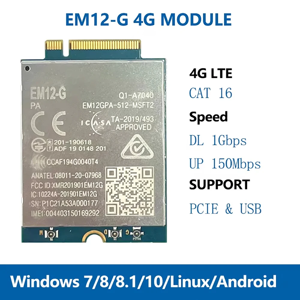 Quectel EM12-G Módulo LTE-A Cat12 - imagen 3