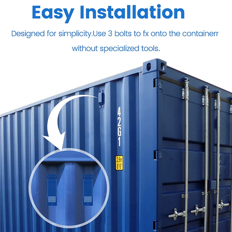 ABUL-16PCS Kit presa d'aria per contenitore di spedizione Accessori per contenitori di spedizione resistenti Kit di ventilazione del flusso Blu