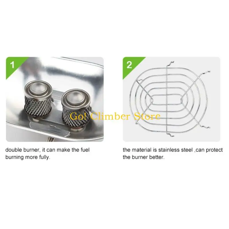 Q84C Security Defended Outdoor Stove Rustless Guard Prevents Scalds Insulated Capability For Stable Flame Outdoor Use