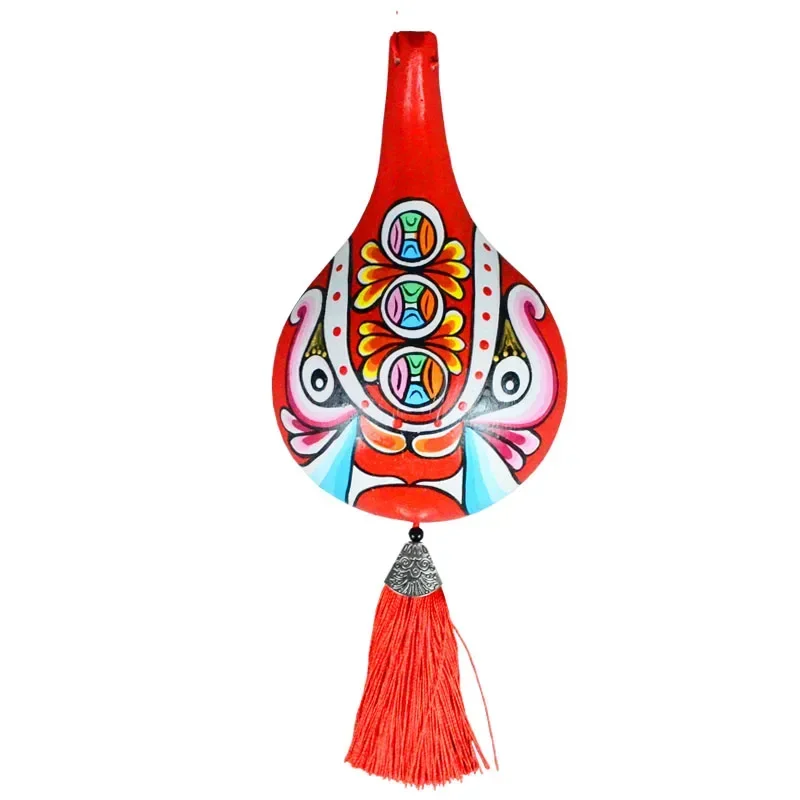 Pure handmade painting Peking Opera Shehuo spoon face mask decorative pendant Chinese style small gift folk characteristics