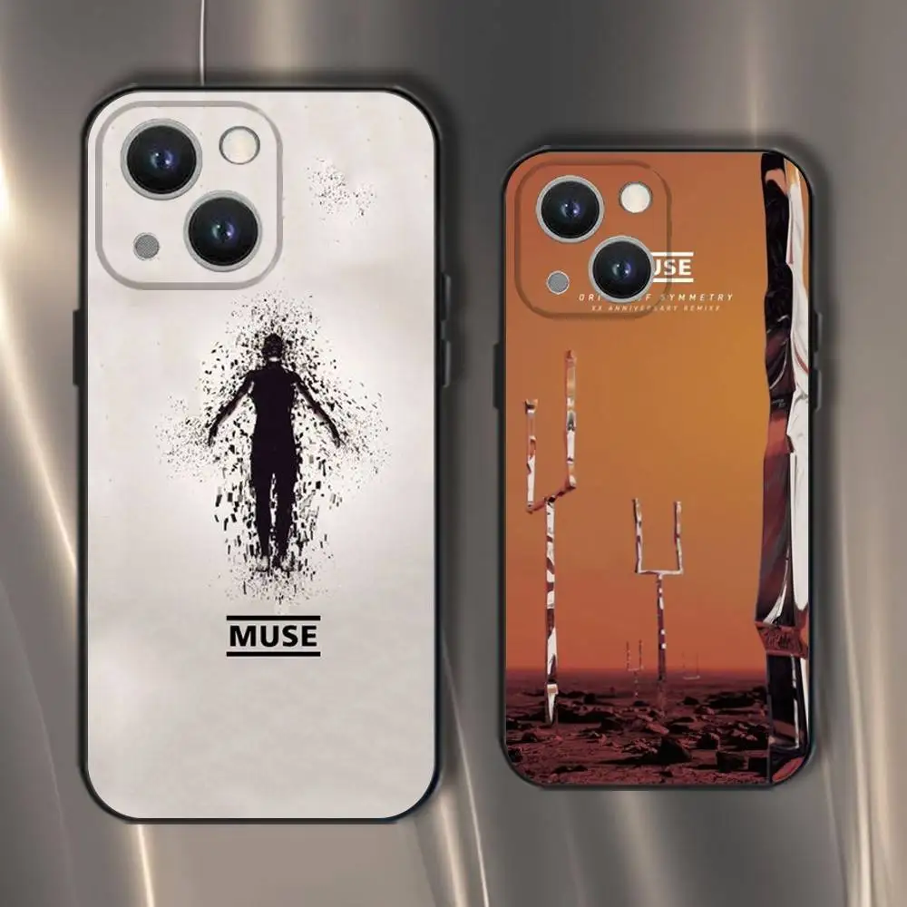 

M-Muse Band Album Phone Case For iPhone 16,15,14,13,12,11,Pro,XS,Max,XR,Plus,E,SE4,Mini Black Soft Cover