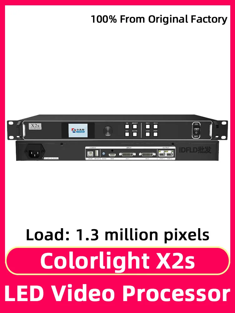 Colorlight X2s Video Processor RGB Full Color Module Indoor LED Display Screen Video Controller USB Port Supports HDMI DVI