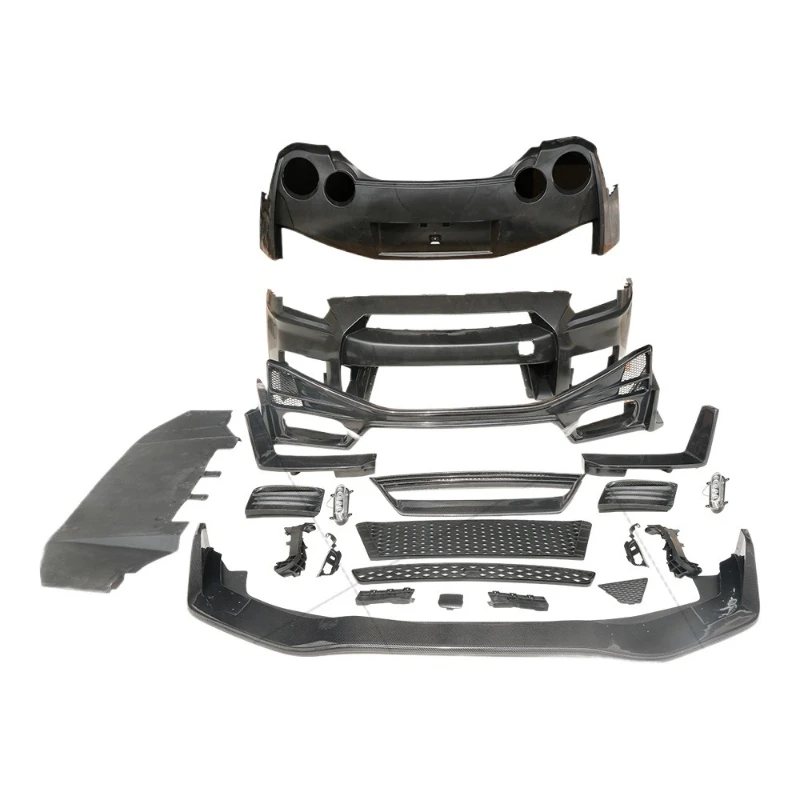 Modified bumper side skirt tail carbon fiber cover