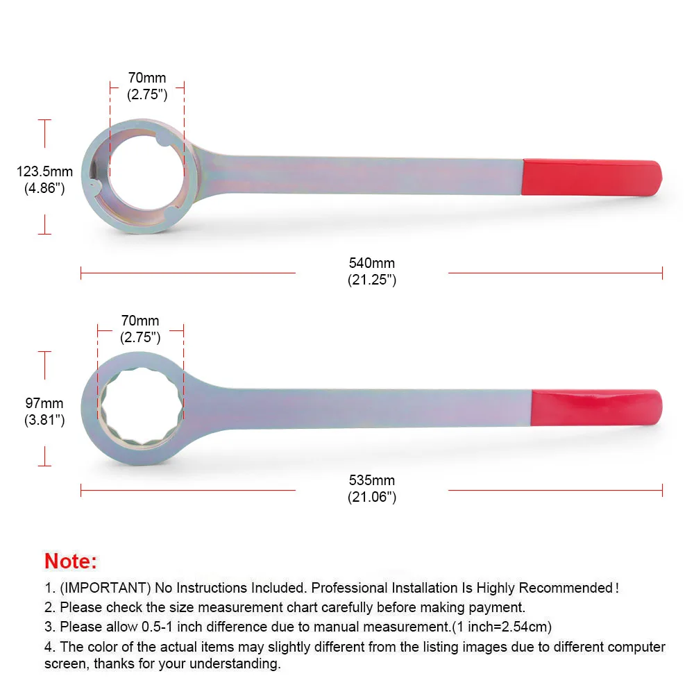 Intake/Exhaust Cam Sprocket Install and Remove Wrench Tool for Subaru AVCS JDM & STD 499207400 499207400-A