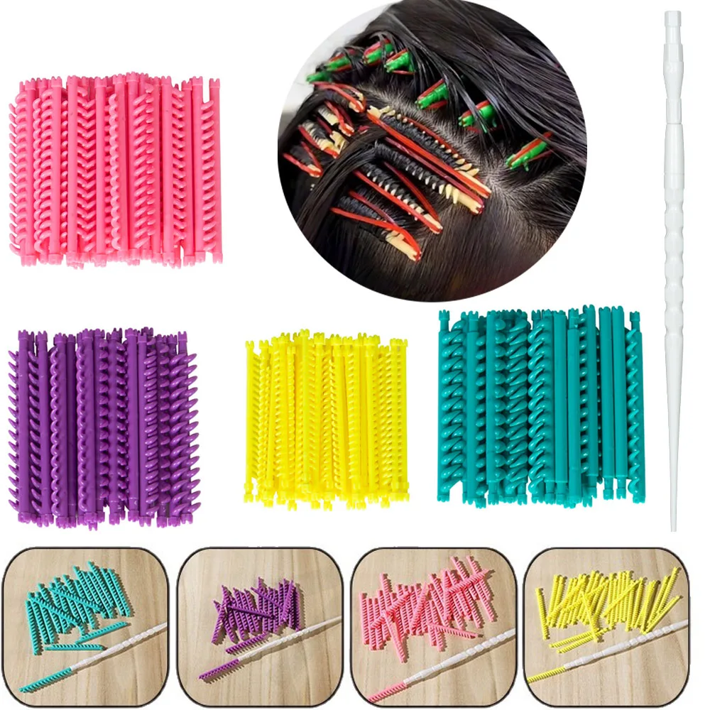 20/30Pcs Hair Curlers Perm Rod Hairs Root Perm Rods Bars Curlers with Clip Bangs Fluffy Salon Rollers Set Hair Styling Tools