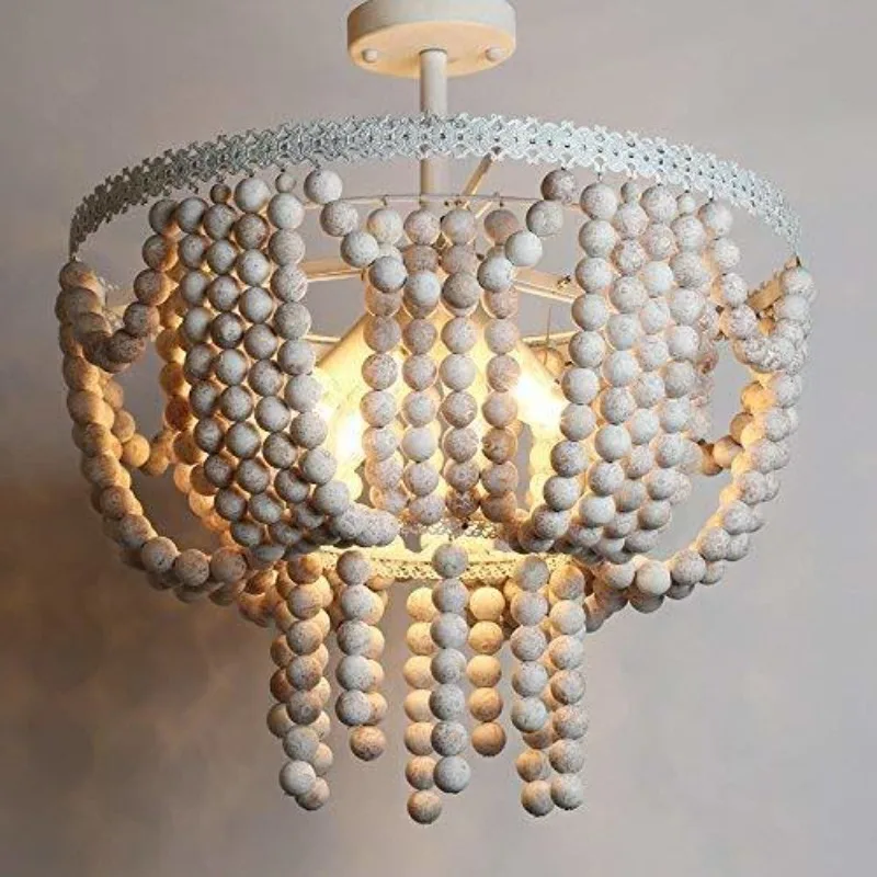 

American countryside creative bohemian style ceiling light, bedroom dressing room lighting fixtures