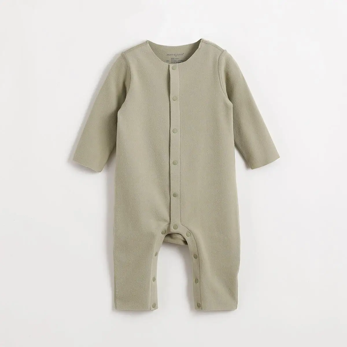 MARC&JANIE Baby Boy Girls Winter Thermal Underwear Fleece Lined Bodysuit Toddler Thermal Rompers 210892