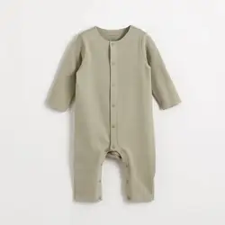 MARC&JANIE Baby Boy Girls Winter Thermal Underwear Fleece Lined Bodysuit Toddler Thermal Rompers 210892