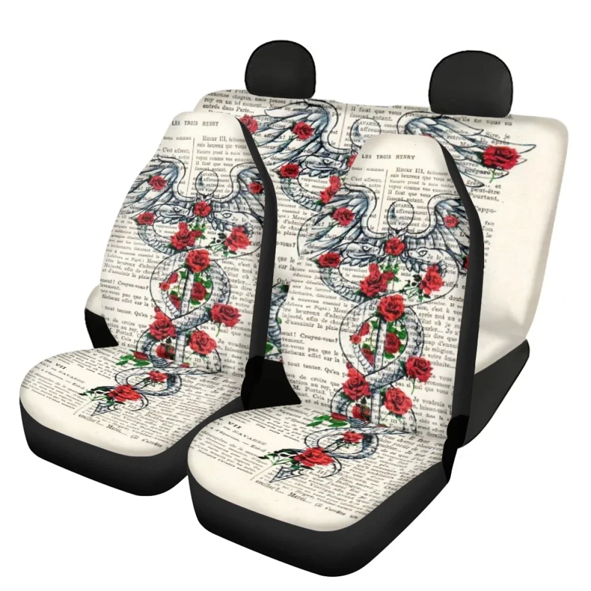 

Чехол на автомобильное сиденье, символ кадуцей, медицинское искусство, медицинская медицина, стержень сосков для женщин, моющаяся передняя/задняя подушка для автомобильного сиденья