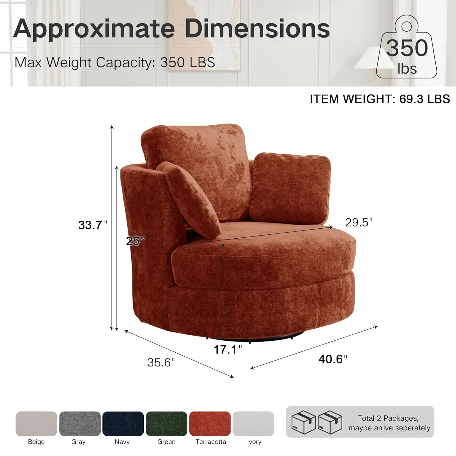 Thumbnail 2 - #10 Discounted Swivel Lounge Chairs Worth Buying