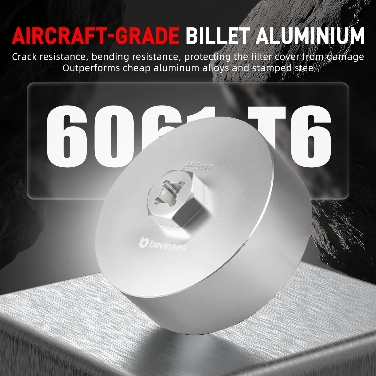 مزيل أداة إزالة غطاء مفتاح الربط لمرشح الزيت لمحركات BMW N52/N54/N55 ، لسيارات BMW E90 E92 E60 E87 E82 F10 F20 F30 F36,X5 E70 F15 #4