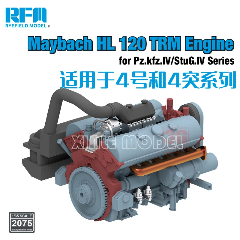 

Ryefield model RM-2075 1/35 Maybach HL 120 TRM Engine for Pz.kfz.IV/StuG.IV Series