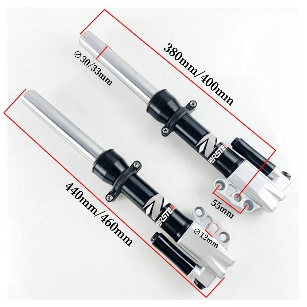 30/33 core 380mm 400mm Motorcycle Front Fork Front Shock Absorber Universal For Yamaha Scooter Cygnus-X BWS RSZ JOG Niu N1S NQI