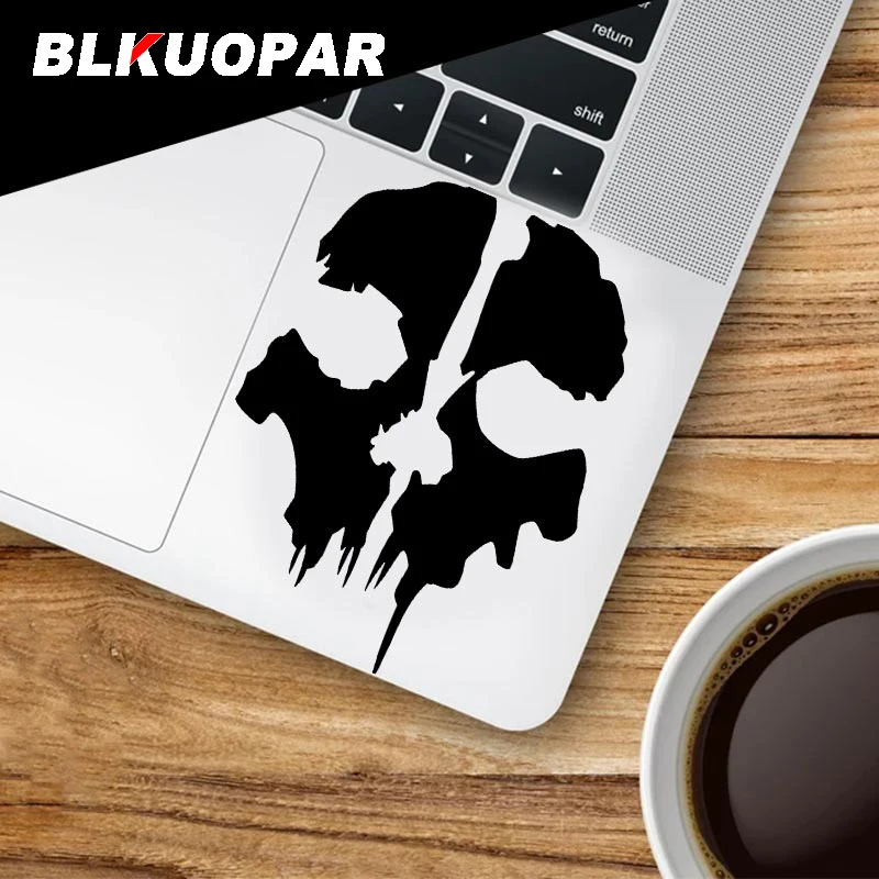 BLKUOPAR Call of Duty Ghost Head Skull Silhouette Car Sticker Waterproof Sunscreen Die Cut Windows Trunk Motorcycle Car Styling