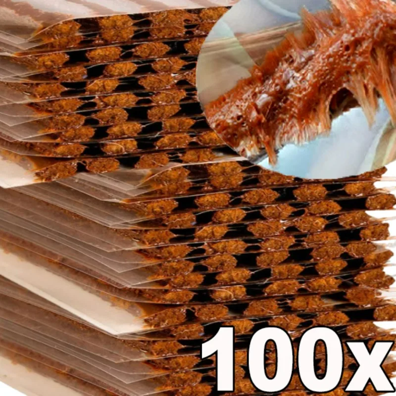 Bandes de réparation de pneus, 100 à 10 pièces, joints de colle en caoutchouc sans chambre à air pour voiture, moto, Kit de pneus, mèches, vers, outils, accessoires