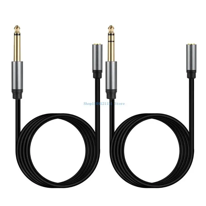 A2BD Heavy Duty 6.35mm to 3.5mm Extension Cable 1/4 to 3.5mm Adapter 1/4