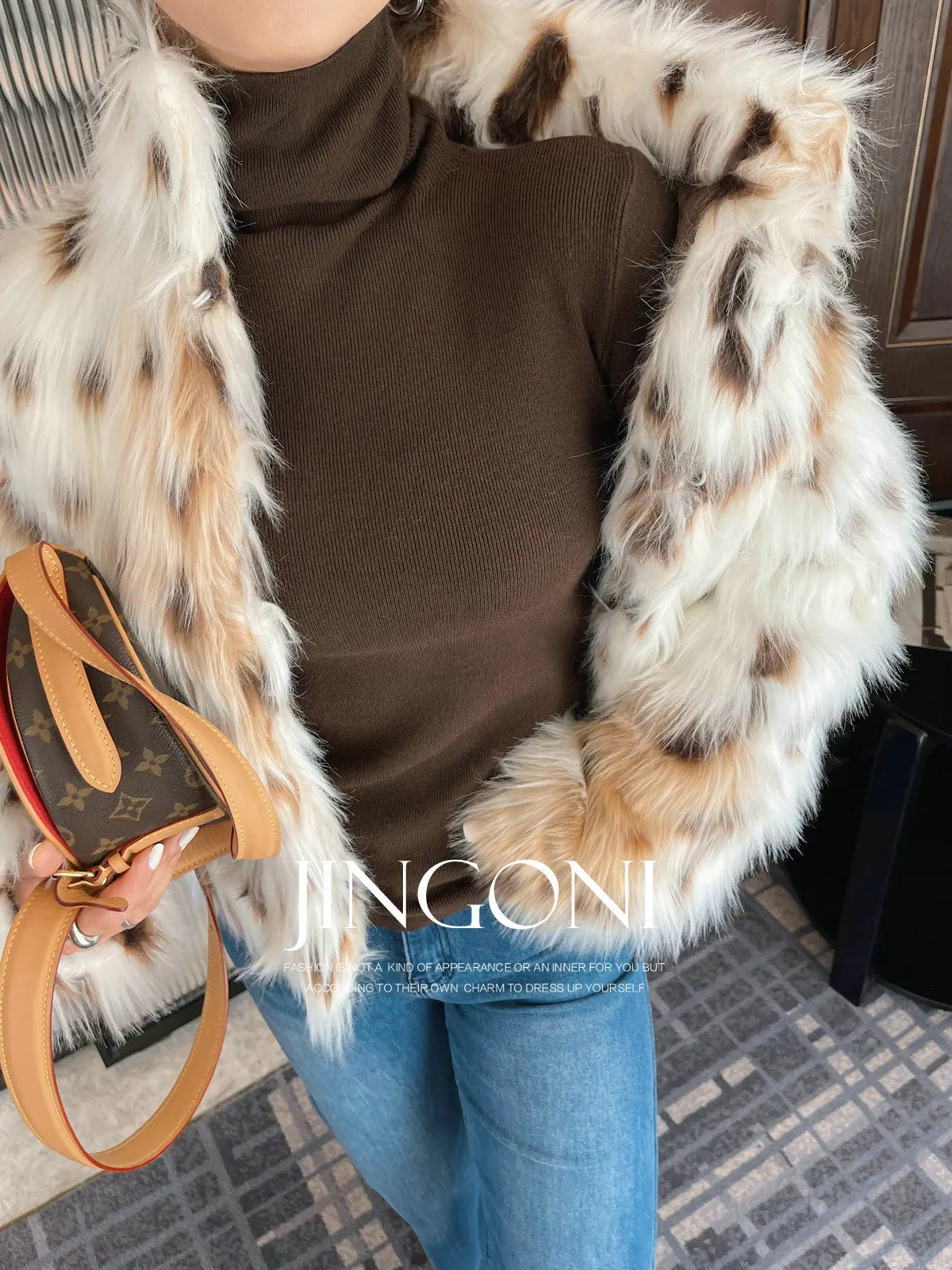 Abrigo de piel sintética de leopardo, chaqueta, ropa de mujer, tendencia Otoño Invierno 20224, estilo de moda coreana, prendas de vestir exteriores góticas elegantes Vintage de lujo