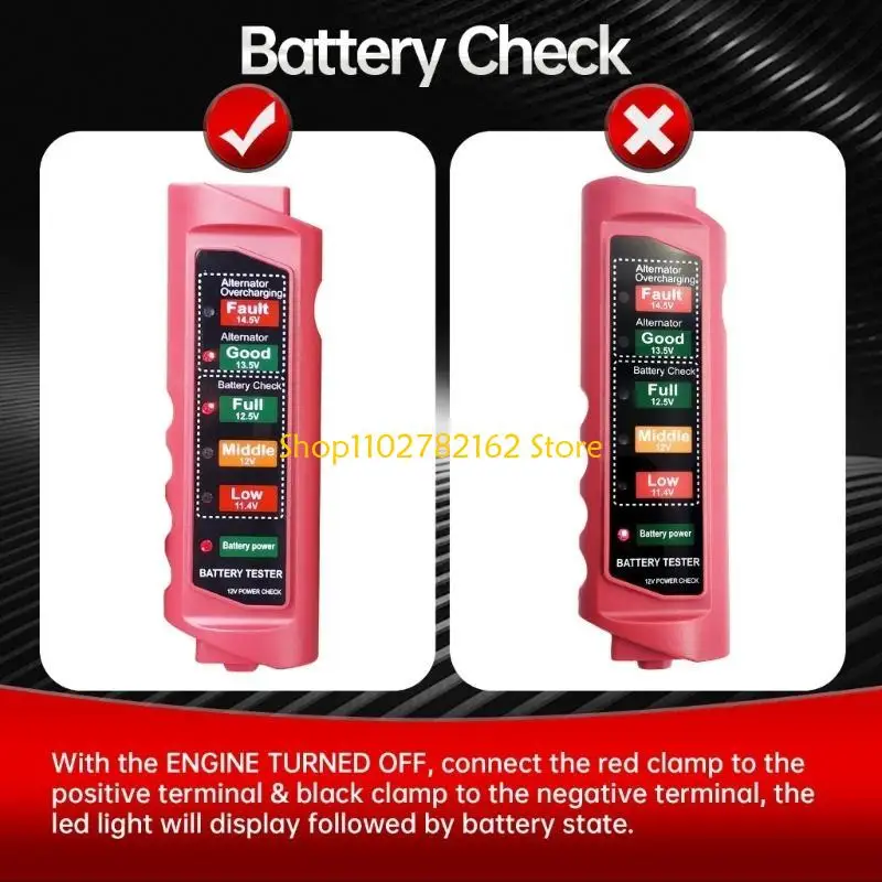 

547B 12V Car Battery Health Easy Read Digital Display Alternator Diagnostic
