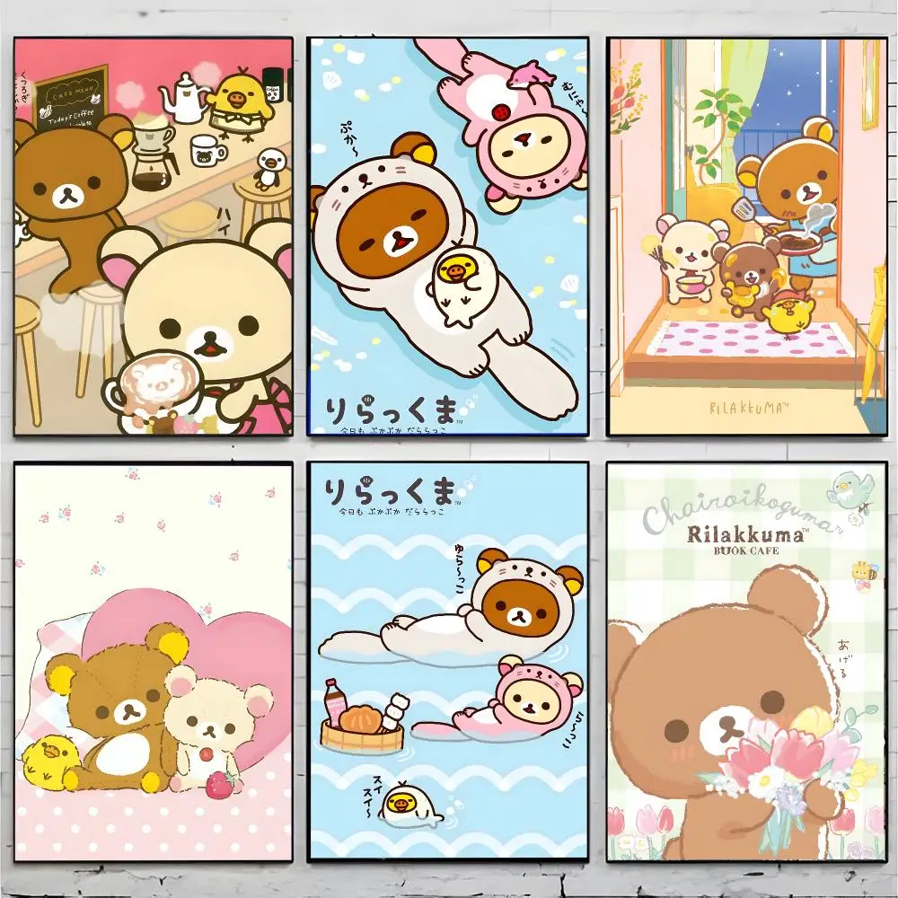 cute character r-rilakkuma Poster Premium Decor Art & Gift for Household Lounge Home Ornaments