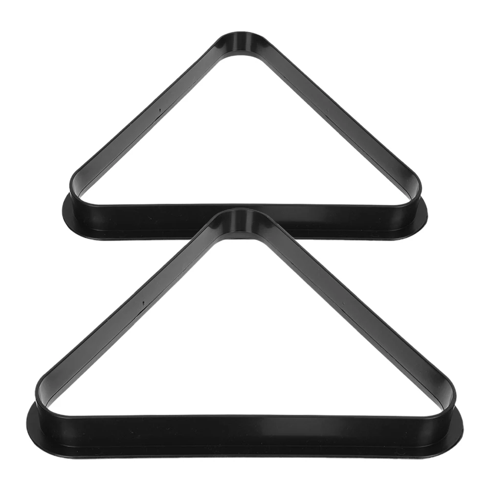 

2 Pcs Pool Table Billiard Tripod Ball Rack Moon Black Net Frame Triangle Tray Baby