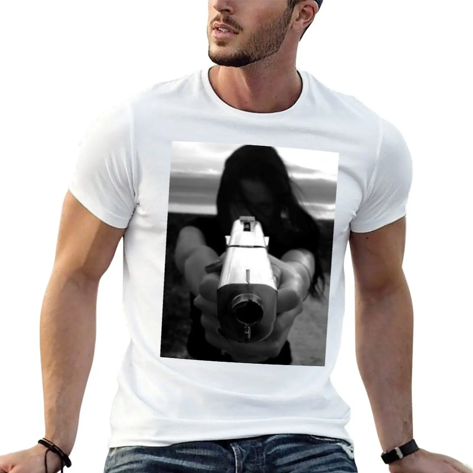 

SHOT GIRL T-Shirt t shirt for man 100 percent cotton g man t shirts for men man tshirt T-shirt