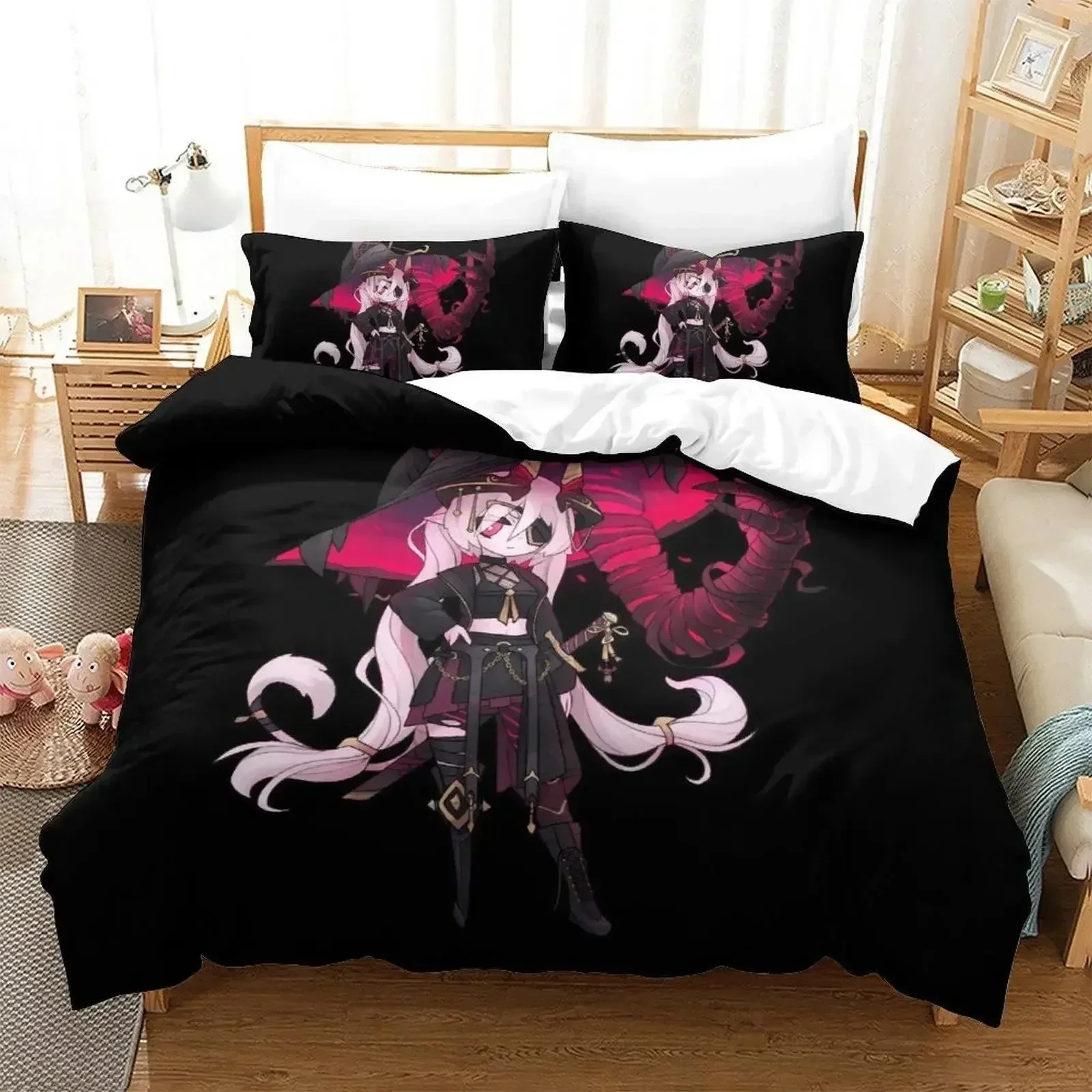 

Soulfire Demons Bedding Set Printed Bed Set With Pillowcase Bed Duvet Cover Soft Queen King Size Bedclothes Home