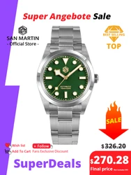 San Martin Vintage 36mm BB36 Explore Climbing Series Luxury Men Watch Couples Sport Watches Automatic Mechanical 10Bar Relogio