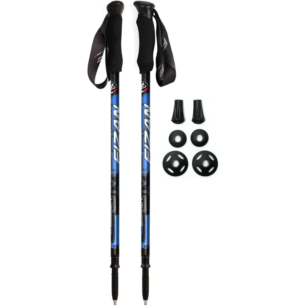 

Ultralight Trekking Poles for Backpacking and Hiking - 5.6 oz, Adjustable, Collapsible, Customizable Fit, EVA Grip