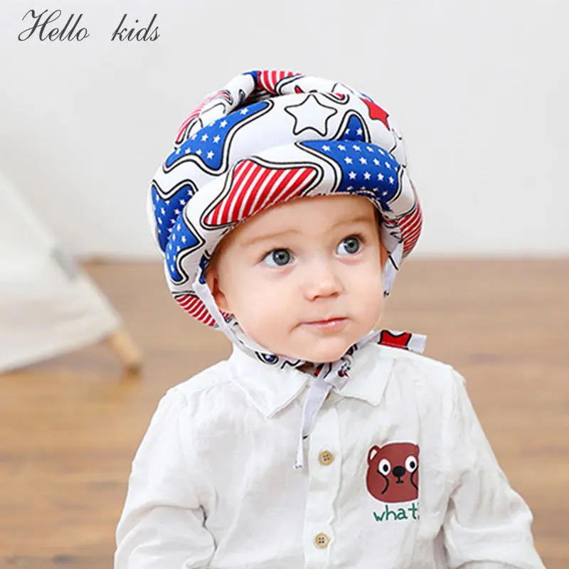 

Toddler Safety Helmet Cartoon Anti-collision Pad Infant Hat Learn to Walk Crash Helmets Protective Play Soft Harnesses Cap