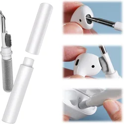 3-in-1 Earphone Cleaner Kit Earbuds Cleaning Kit Cleaning Pen With Soft Brush Flocking Sponge Compatible For Camera Phones