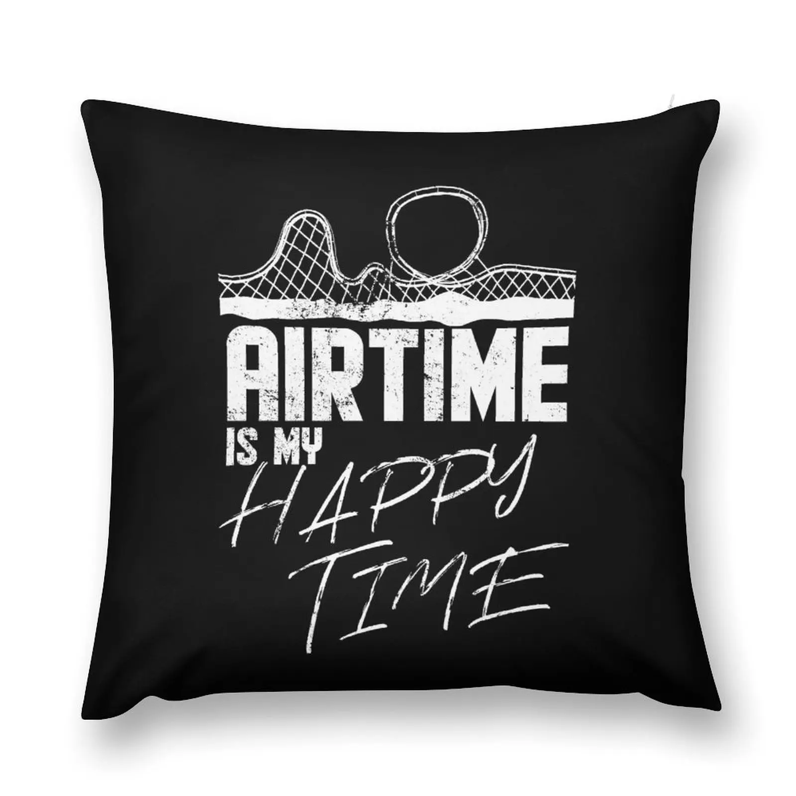 Airtime is my happy time I funny rollercoaster enthusiast design Throw Pillow Pillow Case Christmas autumn pillowcase pillow