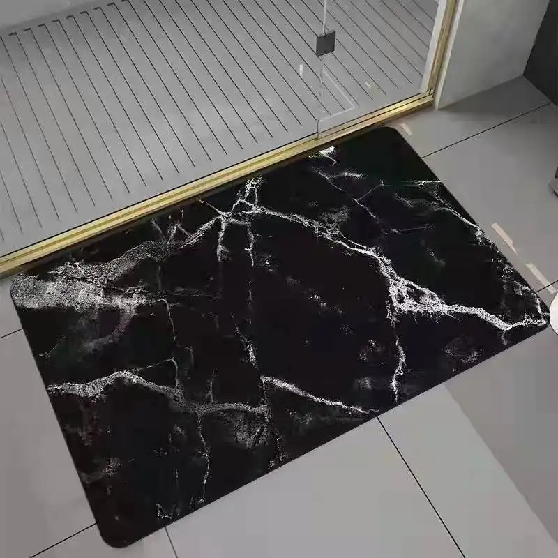 Bathroom Mat Non Slip Absorbent No Stains Quick Dry Bathroom Floor Mat Washable Thin Bathroom Rugs High Quality Household Items