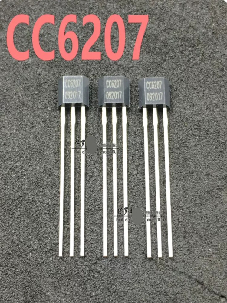 50PCS-200PCS CC6207TO TO92-S CC6207ST SOT23-3  Fully-polarity ultra-low-power Hall switch Hall sensor