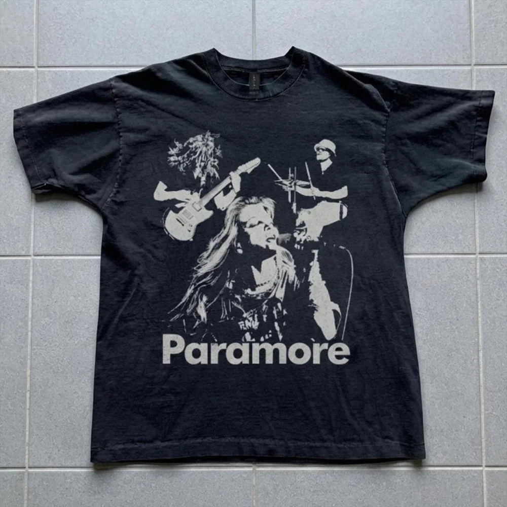 Gothic Y2k Singers and Bands Print T-Shirt Clothes Women  Women 2000s Tops Harajuku Star Girl Y2k Goth Emo 90s Clothes