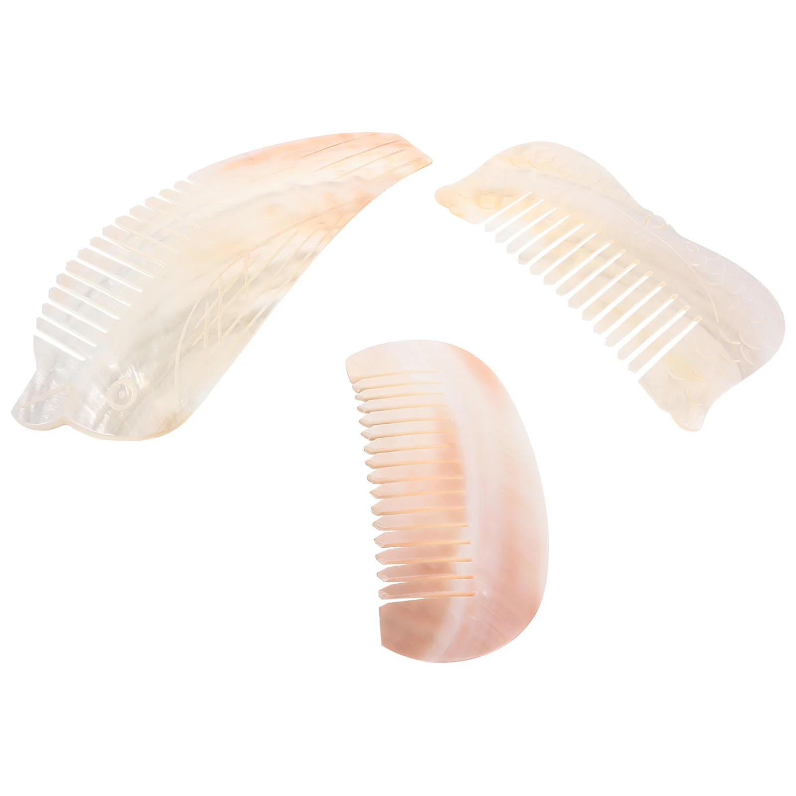 

3 шт., милая расческа в виде ракушек, ракушки, щетка для распутывания волос, карманный морской декор, брелок