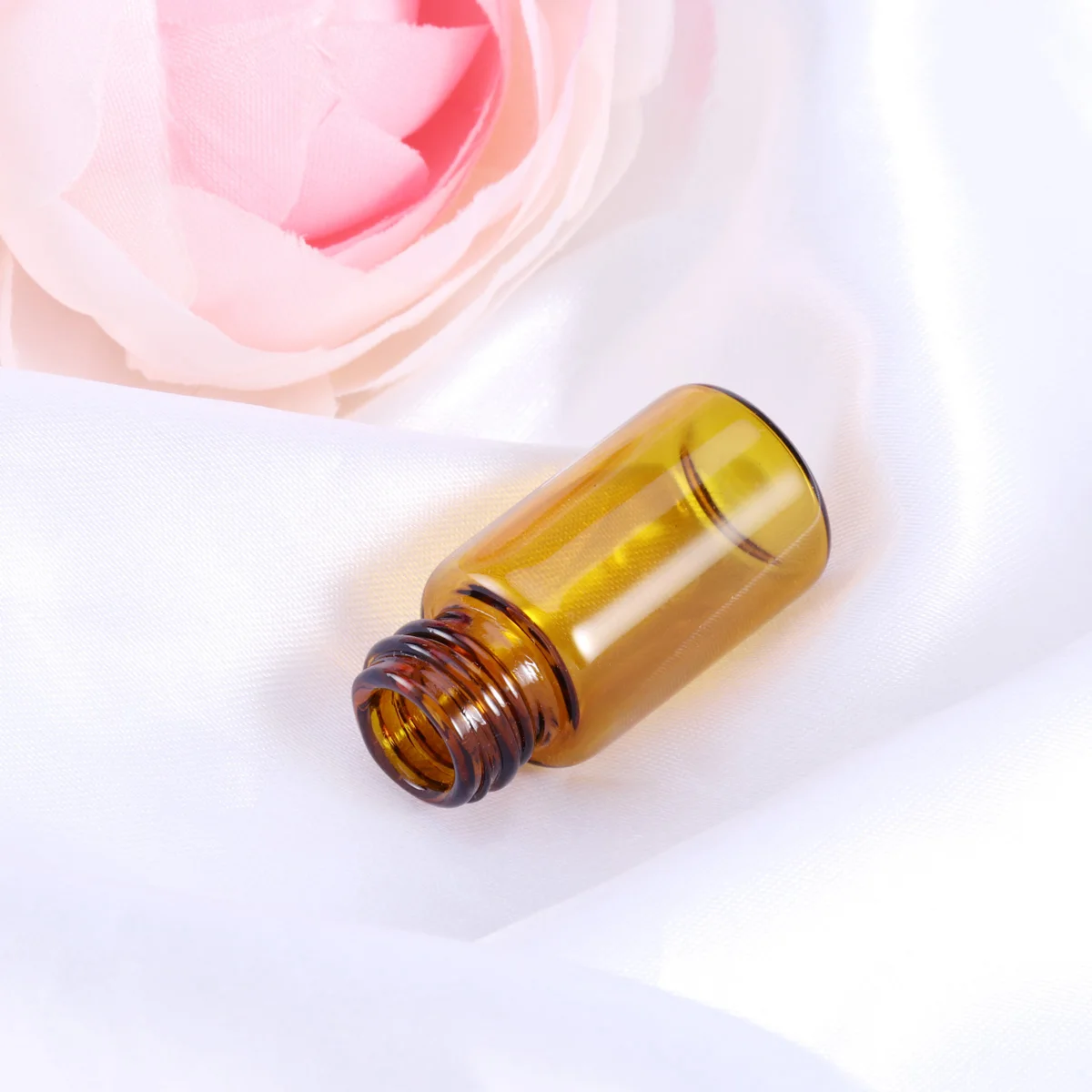 

12 PC Essential Oil Bottle Amber Dispenser Bottles Glass Jar Sample Vials Liquid Roller