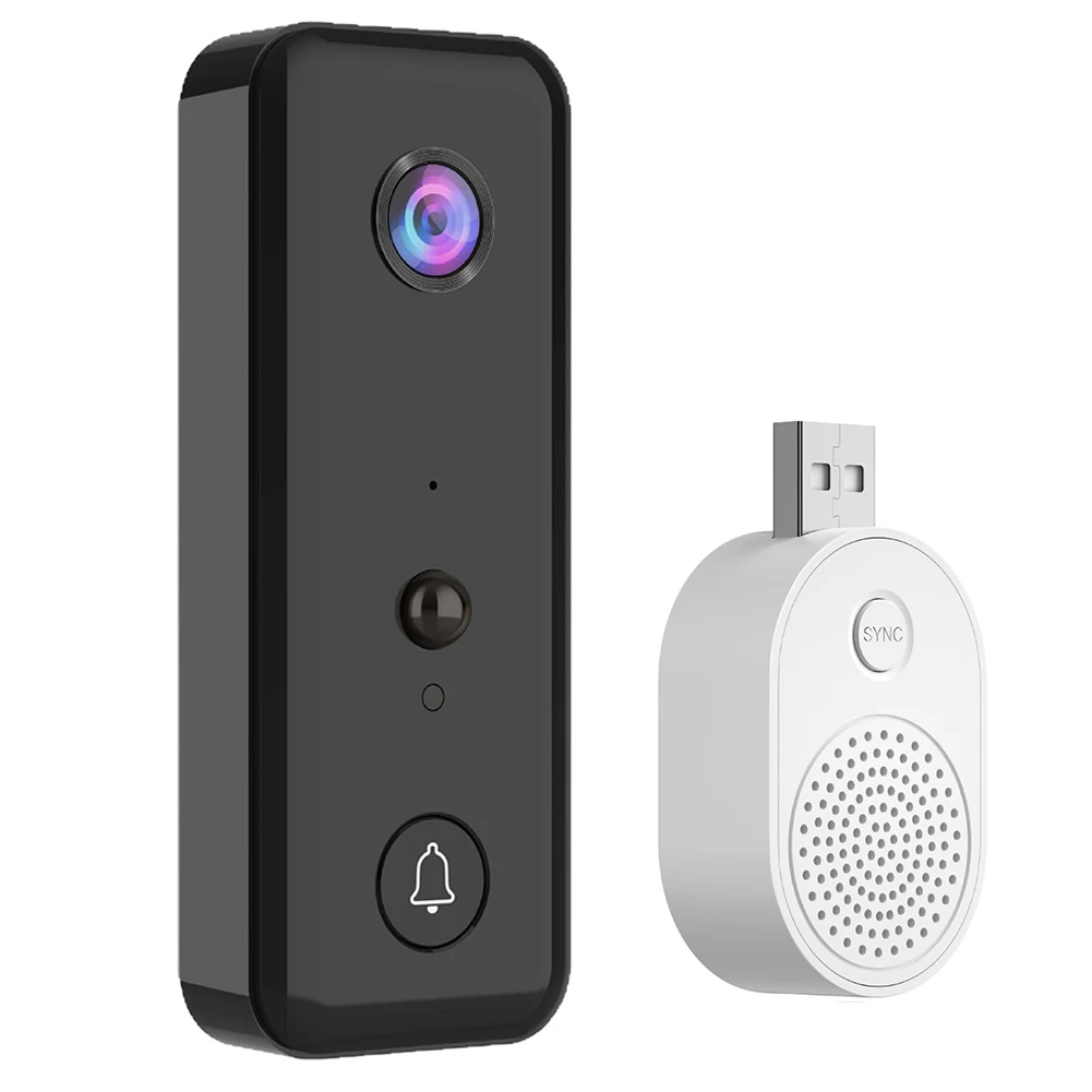 Videodeurbelcamera 2-weg audio Draadloze videodeurbel PIR-bewegingsdetectie voor thuis