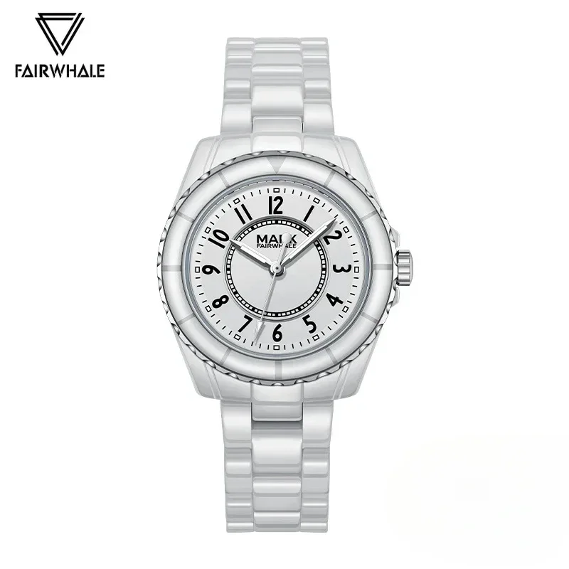 Mark Fairwhale 3790 moda eleganckie nowe zegarki kwarcowe ceramiczne damskie wodoodporne zegarki damskie Reloj Mujer prezent dla dziewczyny