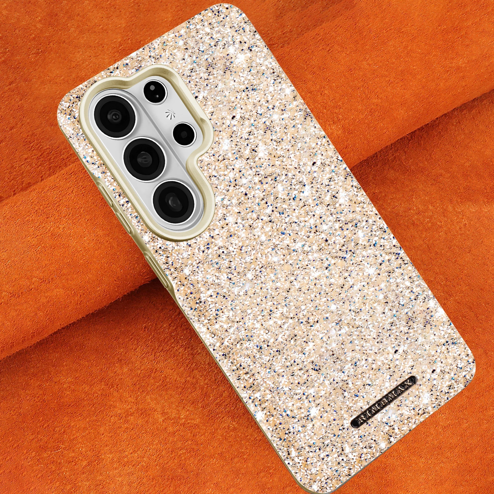 

Luxury Fashion Magnetic Shiny Leather Case for Samsung S26 Ultra S25 S24 Plus S23 Comfortable Grip Shockproof Slim Glitter Cover