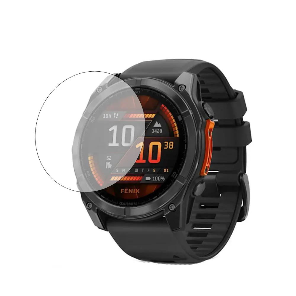 Hard Glass Protective Film Guard For Garmin Fenix 8/E 43mm 47mm 51mm Amoled/Solar Smart Watch Screen Protector Cover Accessories