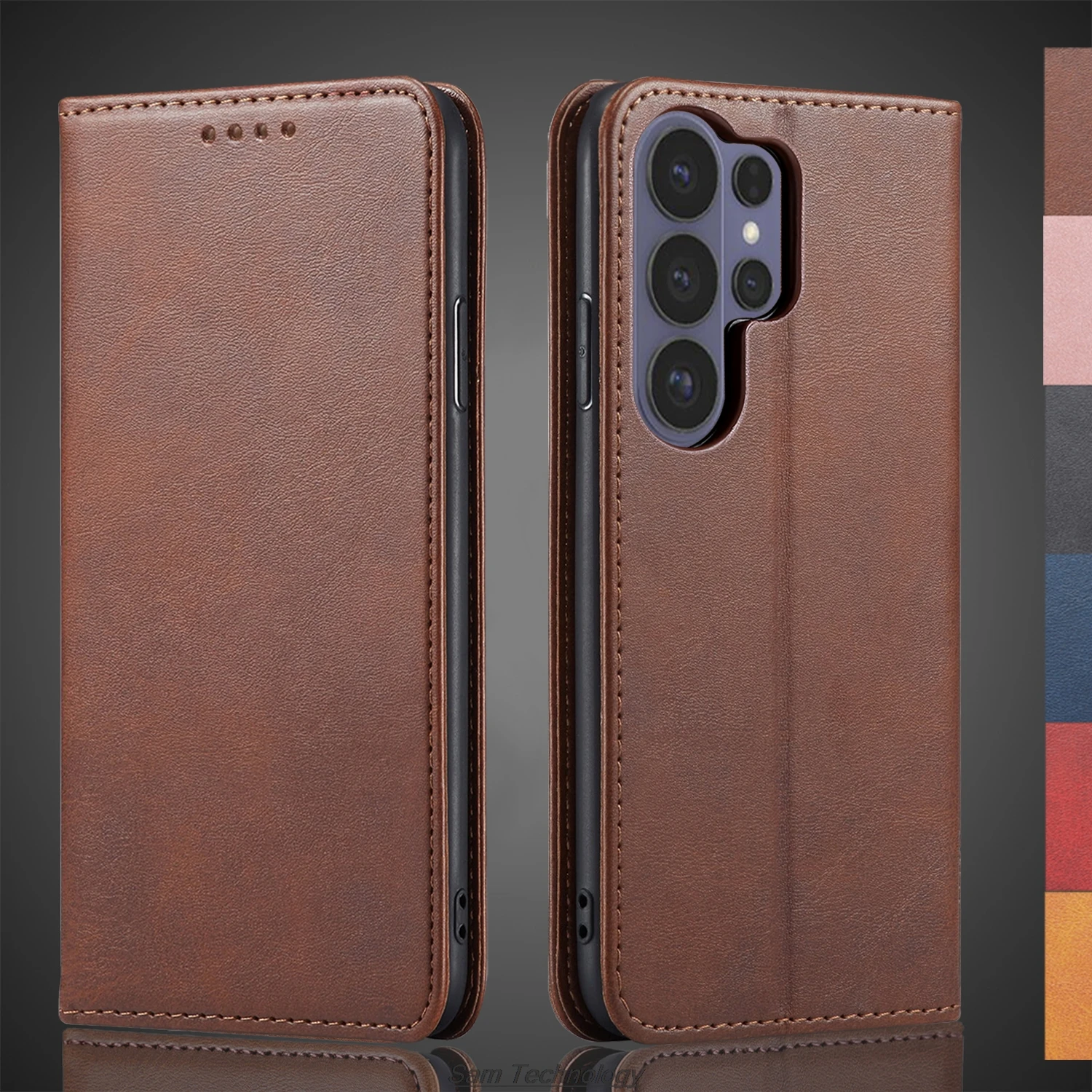 Magnetic attraction Leather Case for Samsung Galaxy S26 Ultra 6.9" Holster Flip Cover Case Wallet Phone Bags Fundas Coque