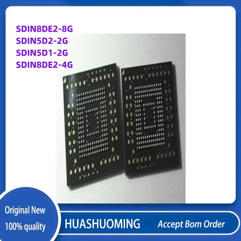 

2PCS-10PCS/LoT New SDIN8DE2-8G SDIN8DE2 SDIN5D2-2G SDIN5D2 SDIN5D1-2G SDIN5D1 SDIN8DE2-4G SDIN8DE2 SDIN8D SDIN5 BGA